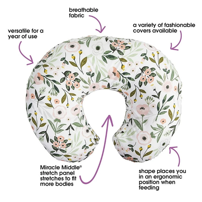 W3JF Baby Nursing Pillow Case Elastic U-shaped Pillow Case Detachable Pillow Cover
W3JF Baby Nursing Pillow Case Elastic U-shaped Pillow Case Detachable Pillow Cover