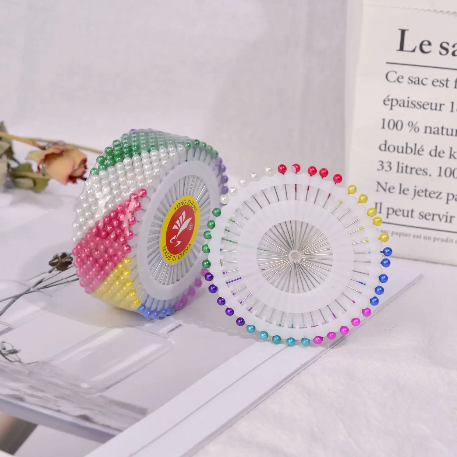 120 Pcs/Lot Color/White/Black Positioning Pins Round Pearl Head Tailor Pins Mixed Color Wedding Corsage Decoration Pins
120 Pcs/Lot Color/White/Black Positioning Pins Round Pearl Head Tailor Pins Mixed Color Wedding Corsage Decoration Pins