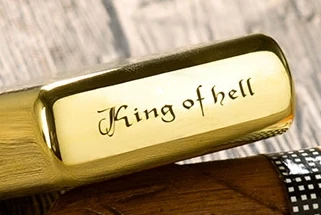 ZHY Satan five-sided carving brass lighter
ZHY Satan five-sided carving brass lighter