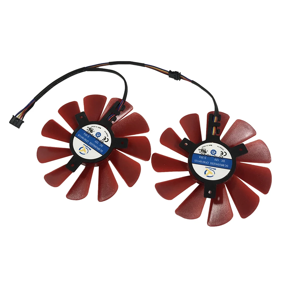 2 шт./компл. GPU радиатор FY09010H12LPA CF9010H12S FDC10U12S9 C для его RX 570 XFX RX570 видео Графика