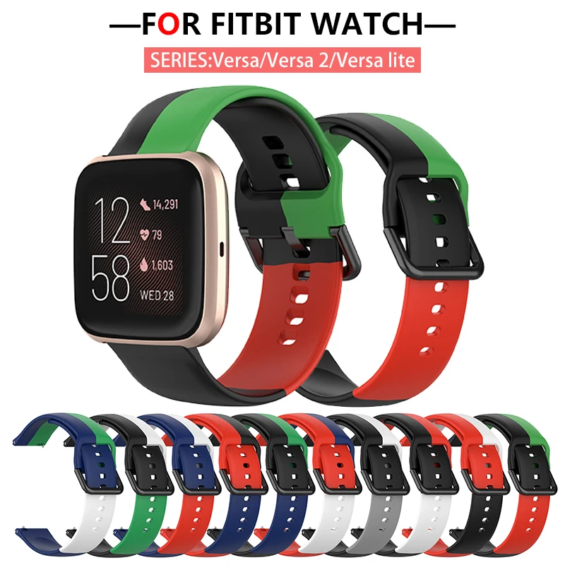23mm Tricolor Strap For Versa Versa 2 Band Sport Silicone Replacement Bracelet for Fitbit Versa Lite Bands
23mm Tricolor Strap For Versa Versa 2 Band Sport Silicone Replacement Bracelet for Fitbit Versa Lite Bands
