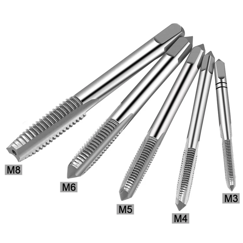 5pcs Hss Machine Screw Thread Metric Plug Tap Screw Taps 3mm 4mm 5mm 6mm 8mm M3-M8 Set Kit Screw Thread Tap Drill M3 M4 M5 M6 M8
5pcs Hss Machine Screw Thread Metric Plug Tap Screw Taps 3mm 4mm 5mm 6mm 8mm M3-M8 Set Kit Screw Thread Tap Drill M3 M4 M5 M6 M8