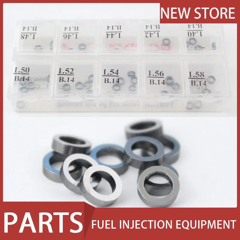Adjusting gasket doctor B14 (size: 1.40mm-1.58mm) gasket 50 / set common rail injector adjusting gasket for diesel engine
Adjusting gasket doctor B14 (size: 1.40mm-1.58mm) gasket 50 / set common rail injector adjusting gasket for diesel engine