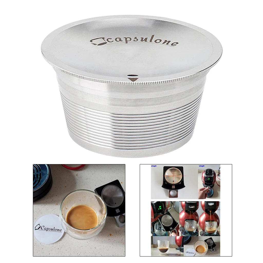 Stainless Steel Coffee Capsule Reusable Capsules Refillable Coffee 
Stainless Steel Coffee Capsule Reusable Capsules Refillable Coffee