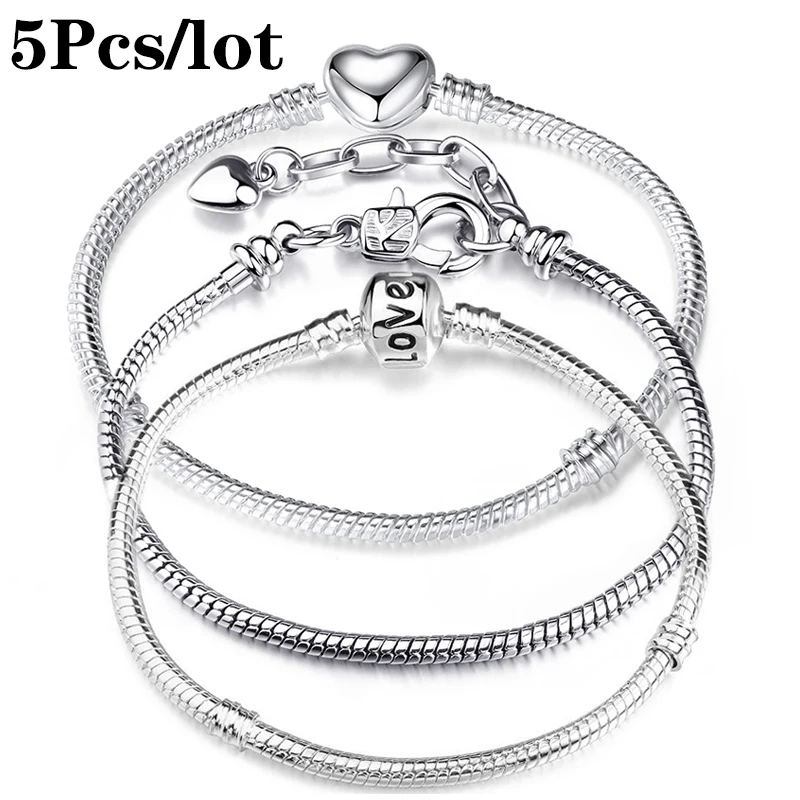 5Pcs/lot Classic Trendy Basic Charm Bracelets DIY Elegant Snake Chain Brand Bracelets Bangles For Women Jewelry Special Offer
5Pcs/lot Classic Trendy Basic Charm Bracelets DIY Elegant Snake Chain Brand Bracelets Bangles For Women Jewelry Special Offer