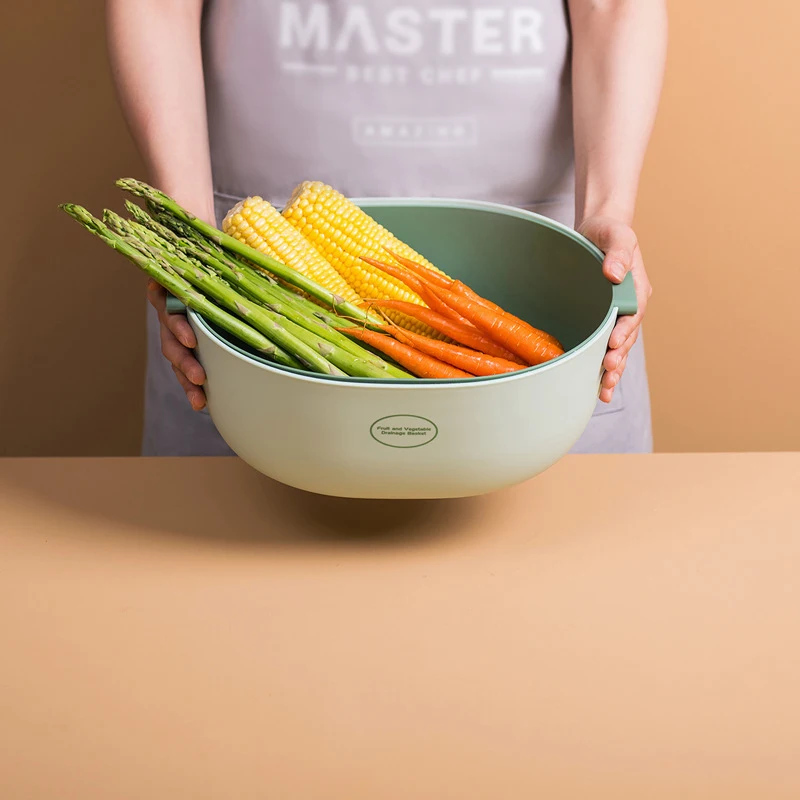 2000/5000ml Double Plastic Drain Basket Vegetables Fruit Rice Washing Strainer Kitchen Bowl Noodles Filter Household Supplies
2000/5000ml Double Plastic Drain Basket Vegetables Fruit Rice Washing Strainer Kitchen Bowl Noodles Filter Household Supplies