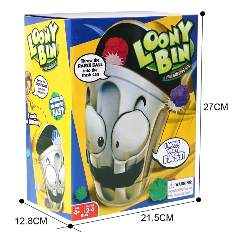 Loony bin crazy dustbin indoor shooting competitive sports games decompression dustbin toys children's games fun gifts
Loony bin crazy dustbin indoor shooting competitive sports games decompression dustbin toys children's games fun gifts