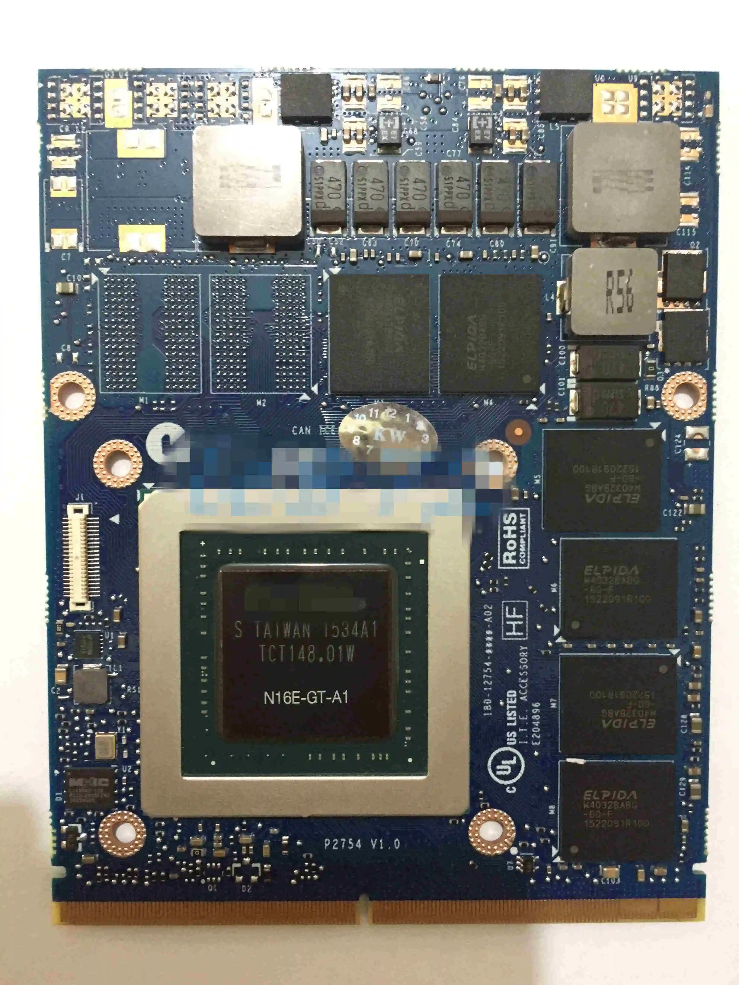 Фото Новый GTX 970M графическая видеокарта N16E GT A1 6 ГБ GDDR5 Alienware 17 18 HP Clevo MSI ноутбук CN 0WV6W6 WV6W6
