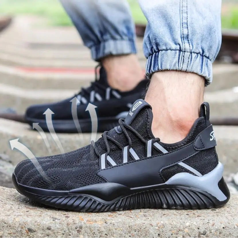 Men Shoes Breathable Mesh Upper Ultra-light DM Sole Kevlar Anti-stab Steel Toe Cap Anti-smashing Work Safety Shoes Combat Boots
Men Shoes Breathable Mesh Upper Ultra-light DM Sole Kevlar Anti-stab Steel Toe Cap Anti-smashing Work Safety Shoes Combat Boots