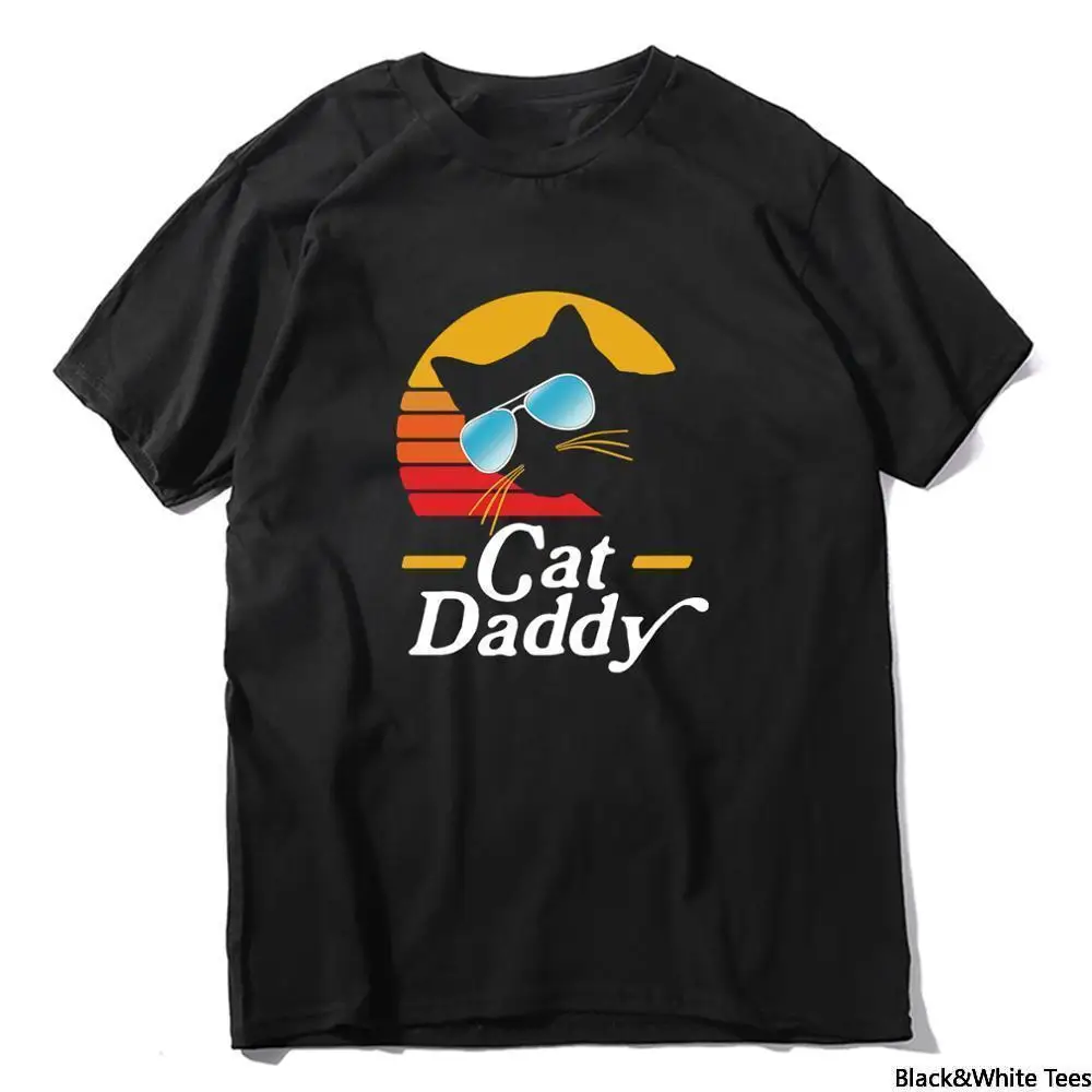 Cat Daddy 80S Style Retro Vintage Men's Funny Short Sleeve T-Shirt Fashion Women Soft Tops Tee Lover Gift
Cat Daddy 80S Style Retro Vintage Men's Funny Short Sleeve T-Shirt Fashion Women Soft Tops Tee Lover Gift