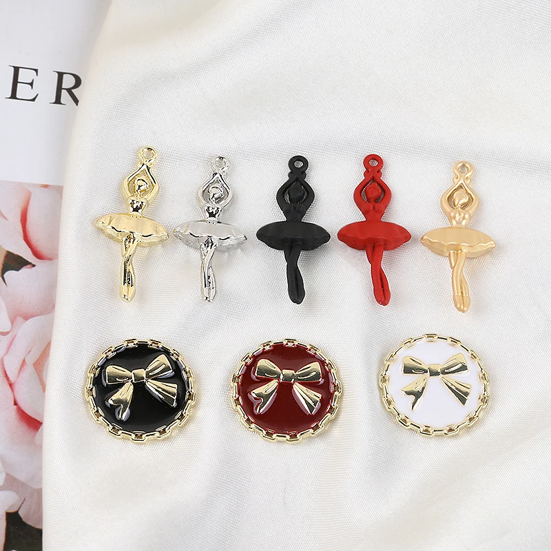 

New style 50pcs/lot cartoon Dancing girls ballet/rounds shape alloy floating locket charms diy jewelry earring/hair accessory