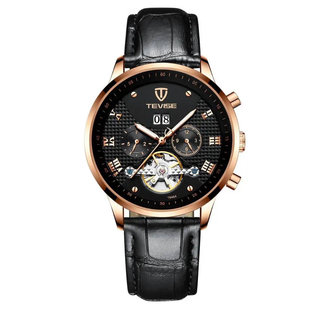 Tevise Top Brand Men's Automatic Mechanical Fashion Watch Week Date Month Waterproof Wristband Tourbillon Watch Movement
Tevise Top Brand Men's Automatic Mechanical Fashion Watch Week Date Month Waterproof Wristband Tourbillon Watch Movement
