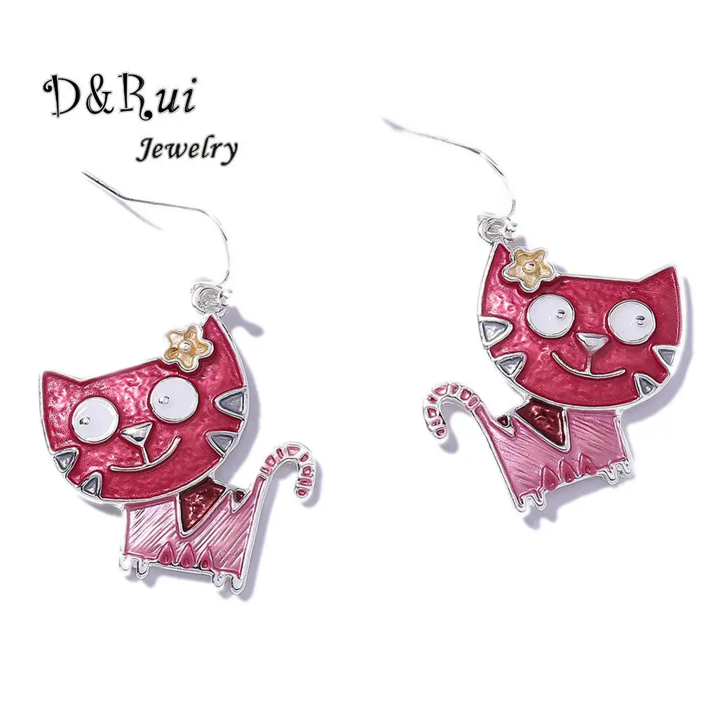 D&Rui Jewelry Cute Enamel Cat Drop Earrings for Women Teen Girls Dress Female Trendy Hanging Dangle Earrings Earring Animal Gift
D&Rui Jewelry Cute Enamel Cat Drop Earrings for Women Teen Girls Dress Female Trendy Hanging Dangle Earrings Earring Animal Gift