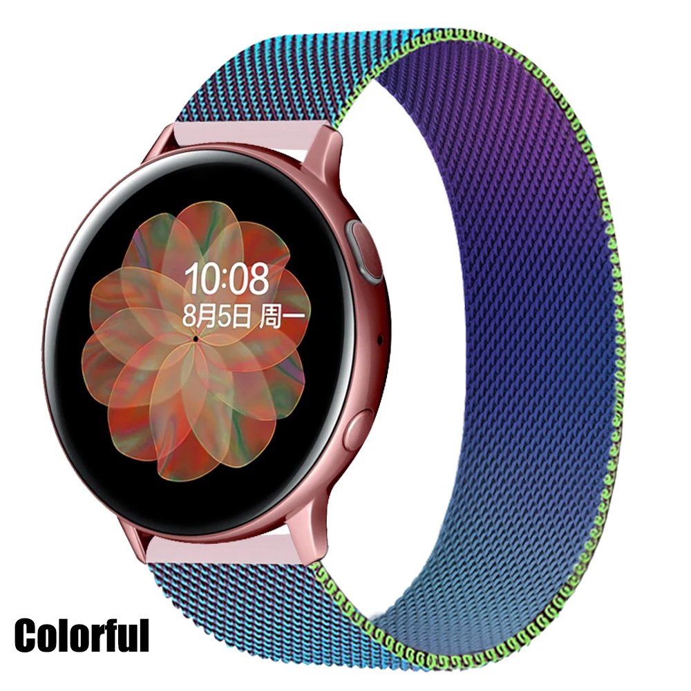 Ремешок для часов hauwei Watch gt 2 3 магнитный браслет Samsung Galaxy watch Active 44 мм 45 46 Amazfit gts Bip 20