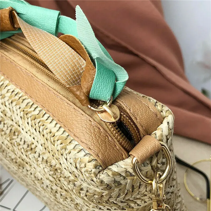 Fashion Women Straw woven bags Summer Beach Tote Handbags Lady Casual Crossbody Bags Beach Leaf Embroidered Handbags with tassel
Fashion Women Straw woven bags Summer Beach Tote Handbags Lady Casual Crossbody Bags Beach Leaf Embroidered Handbags with tassel