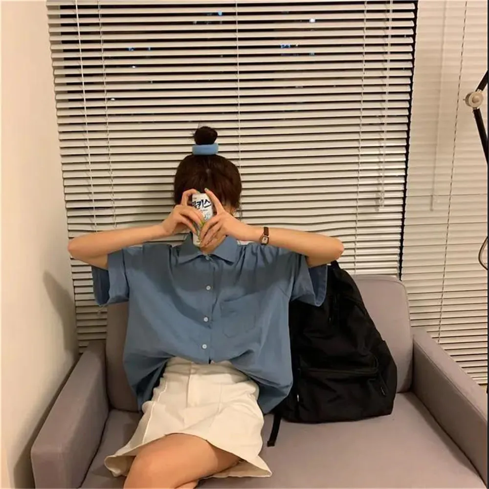 Fashion Purple Blouse Shirt Girls Funny Summer Oversize Shirt Women Harajuku Solid Student Tops Tee Hip Hop Korean Clothes Shirt
Fashion Purple Blouse Shirt Girls Funny Summer Oversize Shirt Women Harajuku Solid Student Tops Tee Hip Hop Korean Clothes Shirt