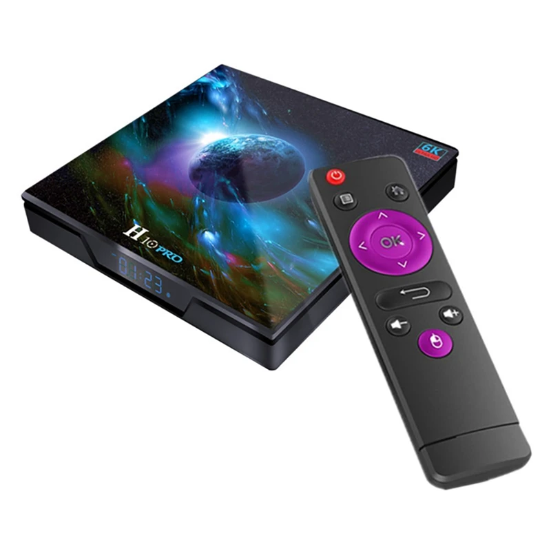 H10 PRO TV Box Android 9.0 TV Box Allwinner H603 ROM 5G WIFI 6K 4K Set Top Box Media Play(EU Plug)
H10 PRO TV Box Android 9.0 TV Box Allwinner H603 ROM 5G WIFI 6K 4K Set Top Box Media Play(EU Plug)