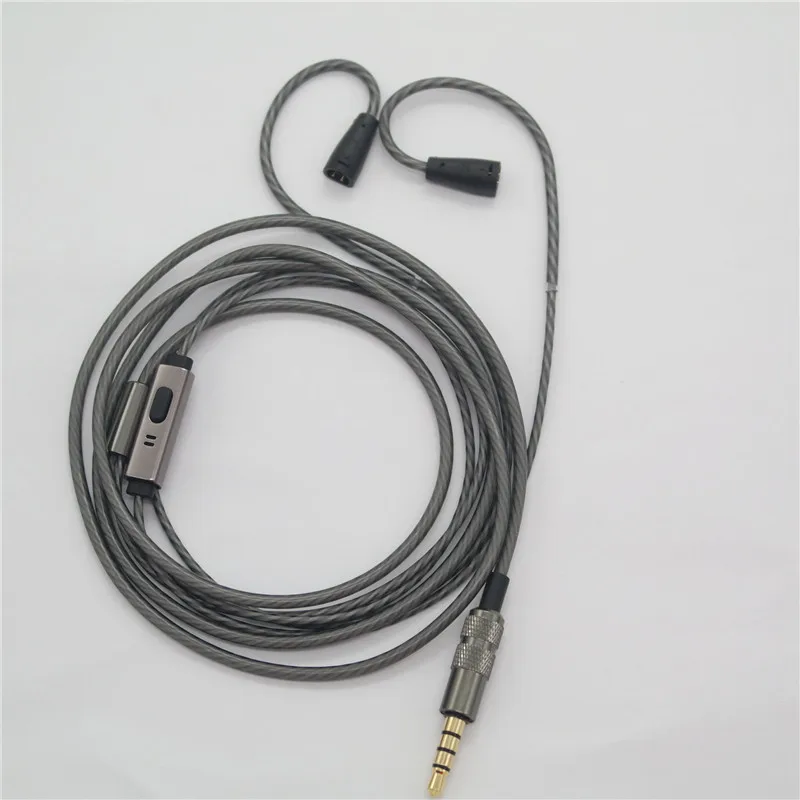 

3.5MM with Mic Can cut the phone headset line For Sennheiser IE80 IE8 IE8I Audio Line