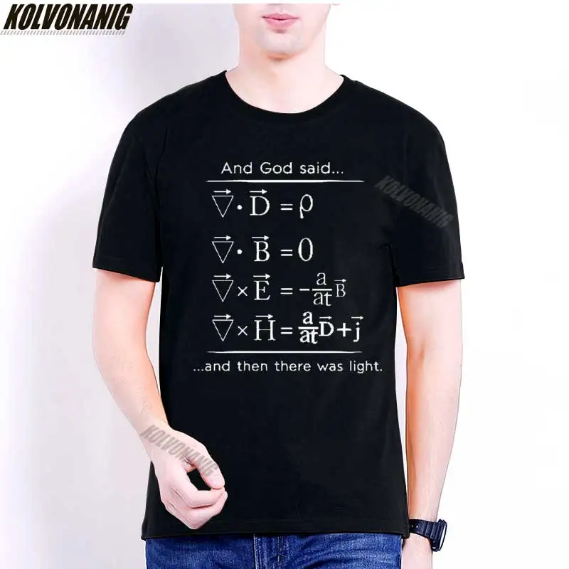 AND GOD SAYS MAXWELL EQUATIONS AND THEN THERE WAS LIGHT GEEK Science Graphic Oversized T Shirt Harajuku Shirt Men's Clothing
AND GOD SAYS MAXWELL EQUATIONS AND THEN THERE WAS LIGHT GEEK Science Graphic Oversized T Shirt Harajuku Shirt Men's Clothing