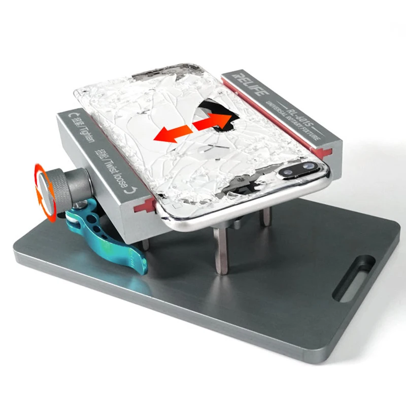 Relife RL-601S 360° Universal Rotating Fixture for Mobile Phones Back Cover Glass Housing Frame Motherboard Battery Replace Tool
Relife RL-601S 360° Universal Rotating Fixture for Mobile Phones Back Cover Glass Housing Frame Motherboard Battery Replace Tool