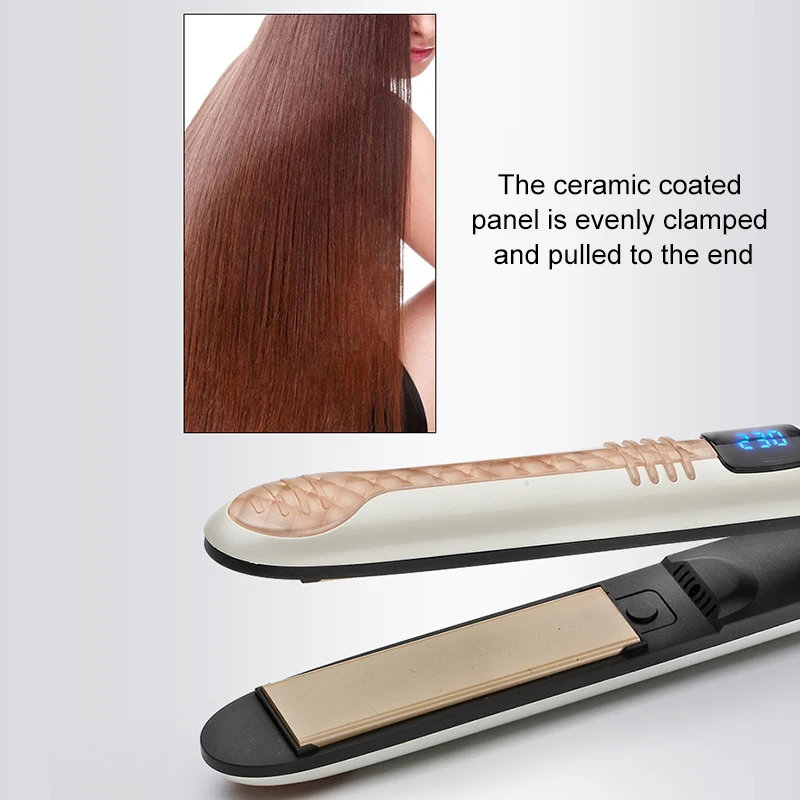 Electric Hair Iron Splint with Digital Display 45W Ceramic Hair Straightener/Curler for Styling Temperature Adjustable S
Electric Hair Iron Splint with Digital Display 45W Ceramic Hair Straightener/Curler for Styling Temperature Adjustable S