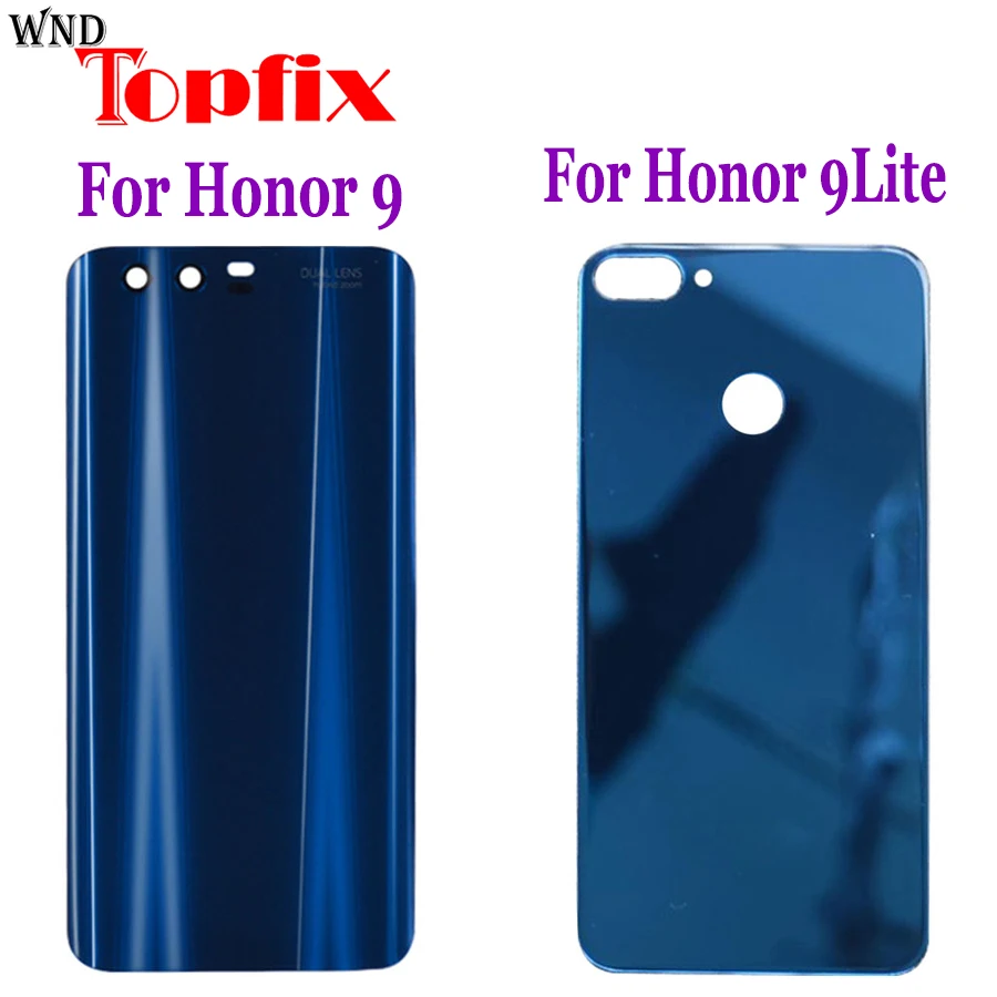 Задняя крышка батарейного отсека для Huawei honor 9 стеклянная корпуса 5 15 дюйма Lite