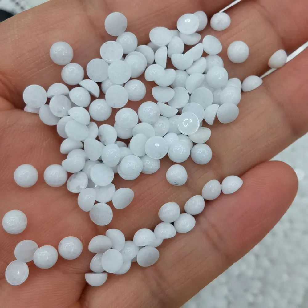 Fashion 5mm good quality natural white jade stone round cab cabochon beads Wholesale 50pcs/lot for jewelry making free shipping
Fashion 5mm good quality natural white jade stone round cab cabochon beads Wholesale 50pcs/lot for jewelry making free shipping