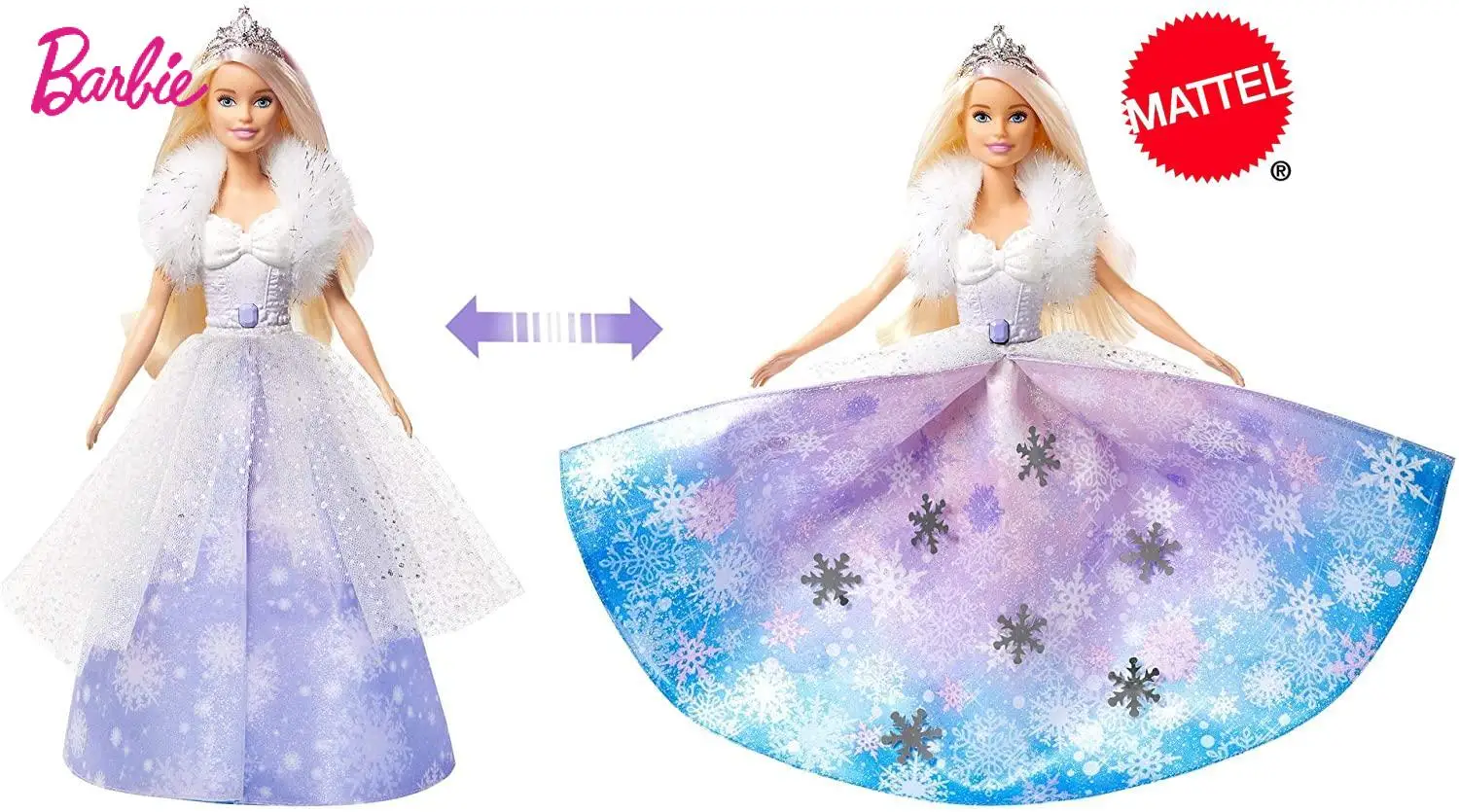 Mattel Barbie Series Ice Snow Princess Girl's present for children Toy Birthday Gifts Children's Toys
Mattel Barbie Series Ice Snow Princess Girl's present for children Toy Birthday Gifts Children's Toys