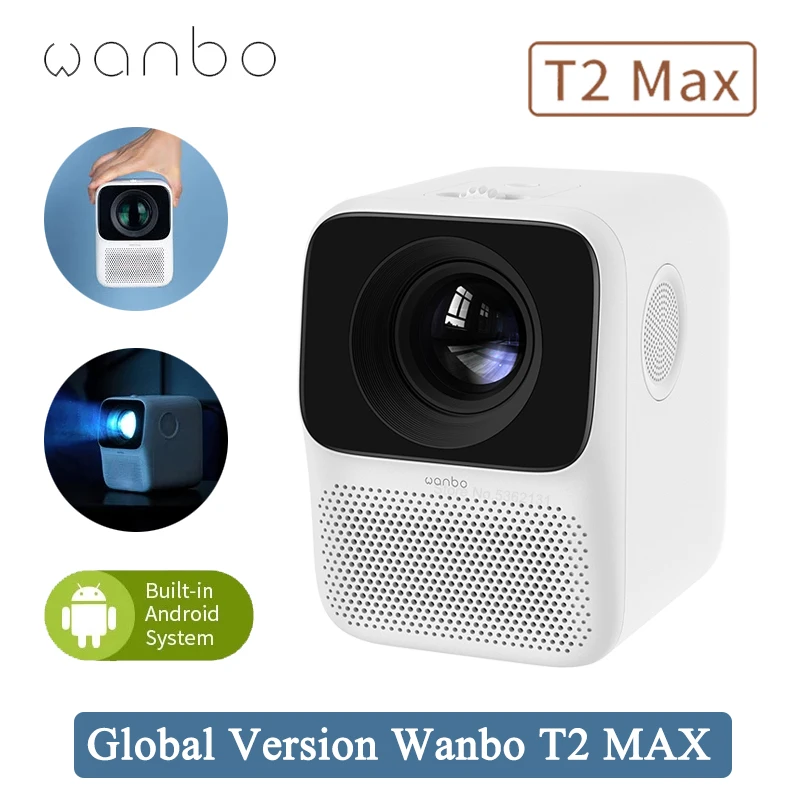 Global Version Wanbo T2 MAX Projector LED Portable Projector 1920*1080P Vertical Keystone Correction For Home Theater Projector
Global Version Wanbo T2 MAX Projector LED Portable Projector 1920*1080P Vertical Keystone Correction For Home Theater Projector