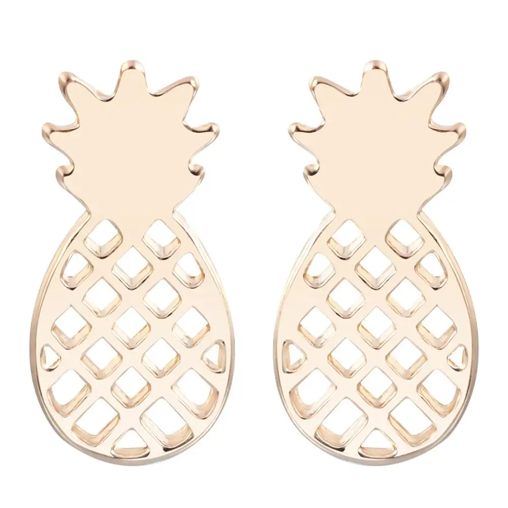 WANGAIYAO2021 new pineapple earrings girl fruit ear jewelry female stainless steel jewelry student
WANGAIYAO2021 new pineapple earrings girl fruit ear jewelry female stainless steel jewelry student