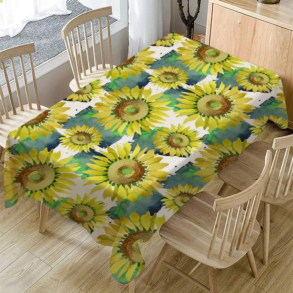 Sunflower Painting Print Tablecloth Waterproof Oilproof Rectangular Table Cloth for Banquet Dining Family Practical Tablecloth
Sunflower Painting Print Tablecloth Waterproof Oilproof Rectangular Table Cloth for Banquet Dining Family Practical Tablecloth