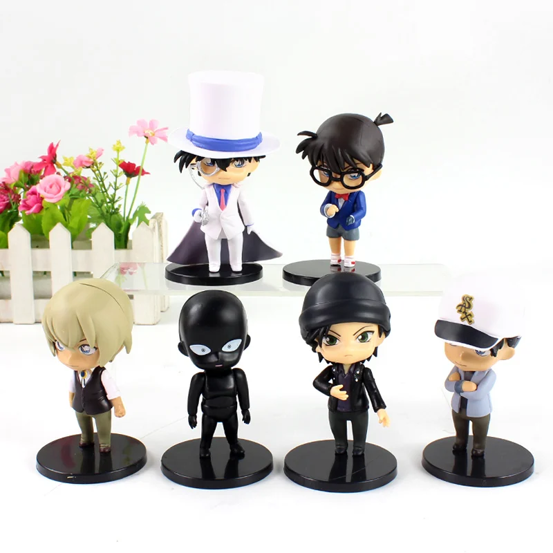 6pcs/set 9.5-12cm Detective Conan Figure Toys Bourbon Kudou Furuya Shuuichi Akai Thief Child Style PVC Model Cute Dolls
6pcs/set 9.5-12cm Detective Conan Figure Toys Bourbon Kudou Furuya Shuuichi Akai Thief Child Style PVC Model Cute Dolls