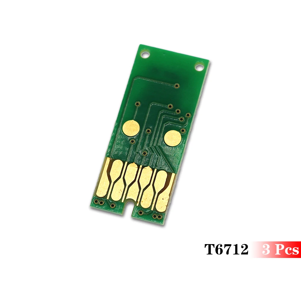 3 шт. T6712 техническое обслуживание ёмкости для чипа резервуар отработанных чернил