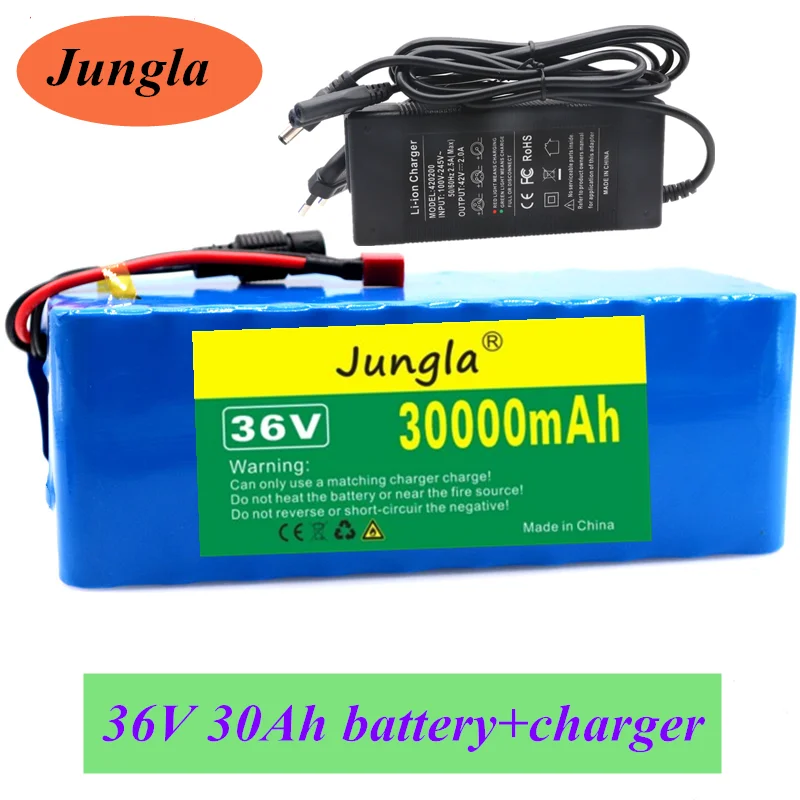 36V battery 10S4P 30Ah 36V 18650 battery pack 500W 42V 30000mAh for Ebike electric bicycle with BMS + 42V charger
36V battery 10S4P 30Ah 36V 18650 battery pack 500W 42V 30000mAh for Ebike electric bicycle with BMS + 42V charger