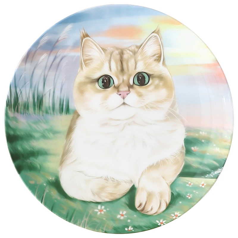 2 pcs 8 inch Cat Dinner Plate Breadbasket Ceramic Dinner Dishes pet Dessert Tray Utensils for Kitten Dinnerware Microwave Safe
2 pcs 8 inch Cat Dinner Plate Breadbasket Ceramic Dinner Dishes pet Dessert Tray Utensils for Kitten Dinnerware Microwave Safe