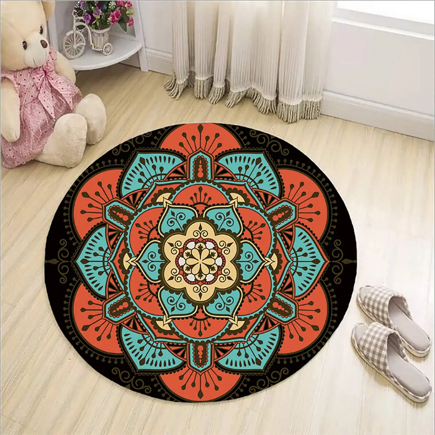 Indian Mandala Carpet Interior Decoration Mat Round Carpet Anti-fouling Mat Soft Non-slip Carpet Tapis Salon Tapis De Chambre
Indian Mandala Carpet Interior Decoration Mat Round Carpet Anti-fouling Mat Soft Non-slip Carpet Tapis Salon Tapis De Chambre