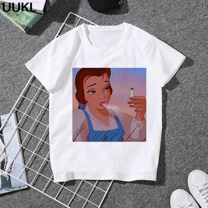 UUKL Poleras Mujer De Moda 2020 Summer Thin Section T Shirt Harajuku Fun Princess Smoking Tshirt Leisure Fashion Female T-shirt
UUKL Poleras Mujer De Moda 2020 Summer Thin Section T Shirt Harajuku Fun Princess Smoking Tshirt Leisure Fashion Female T-shirt