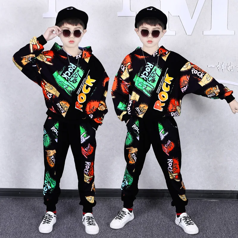 Printed Dance Clothing set for Children Boys Girls Cotton Hip-hop Hooded Jackets Haren Pants Teens Outfits 6 8 10 12 13 14 Years
Printed Dance Clothing set for Children Boys Girls Cotton Hip-hop Hooded Jackets Haren Pants Teens Outfits 6 8 10 12 13 14 Years