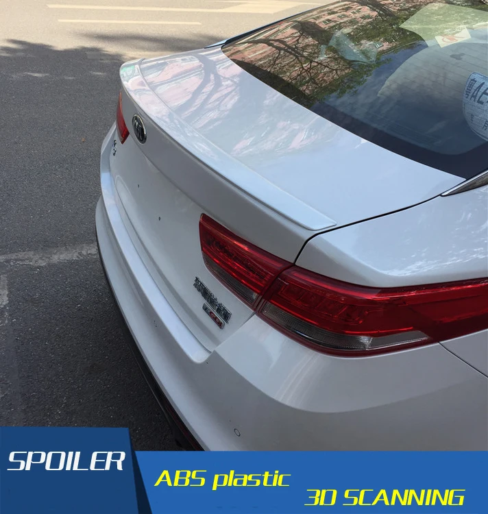 Спойлер для kia K5 Optima высококачественный АБС пластик праймер на заднее крыло