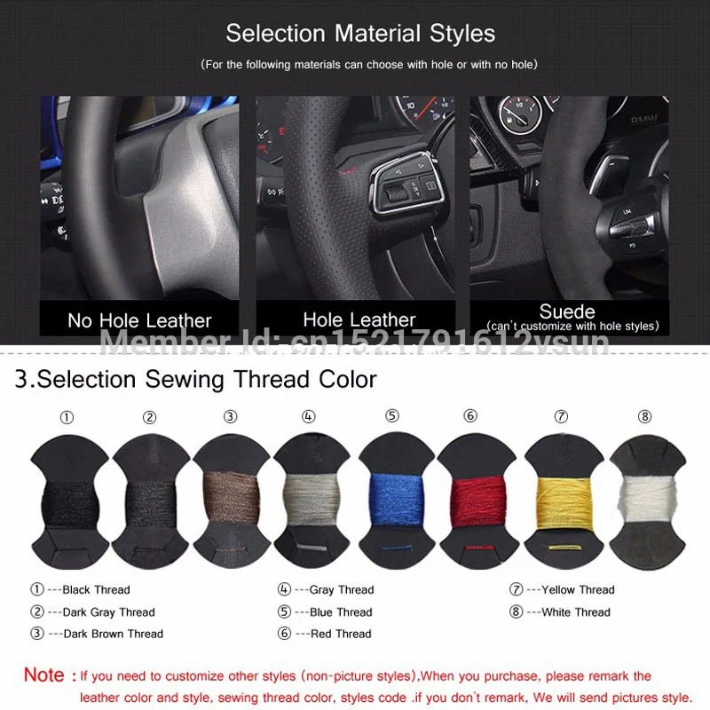 DIY Top Black Suede Car Steering Wheel Hand-stitch on Wrap Cover Volkswagen Golf 7 Golf R MK7 Polo GTI Scirocco 2015 2016
DIY Top Black Suede Car Steering Wheel Hand-stitch on Wrap Cover Volkswagen Golf 7 Golf R MK7 Polo GTI Scirocco 2015 2016