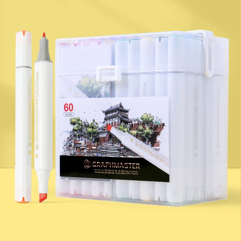 Double Head Marker Pens 24/48/80/108 Colors Sketch Oily Tips Alcoholic Based Drawing Pen Marekrs For Manga School Art Supplies 
Double Head Marker Pens 24/48/80/108 Colors Sketch Oily Tips Alcoholic Based Drawing Pen Marekrs For Manga School Art Supplies