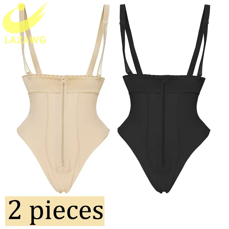 LAZAWG 2PCS/Set High Waist Slimming Panties Body Shaper Seamless Thong Underwear Women Tummy Control Butt Lifter Belly Shapewear
LAZAWG 2PCS/Set High Waist Slimming Panties Body Shaper Seamless Thong Underwear Women Tummy Control Butt Lifter Belly Shapewear
