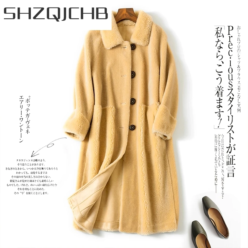 JCHB 2021 Women Coat Real Fur Winter Lamb Fur Jacket Korean Fashion Warm Woolen Overcoat Abrigos Mujer Invierno MSD7118 YY788
JCHB 2021 Women Coat Real Fur Winter Lamb Fur Jacket Korean Fashion Warm Woolen Overcoat Abrigos Mujer Invierno MSD7118 YY788
