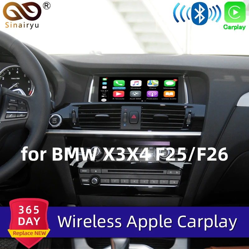 2020 Sinairyu wifi беспроводная Apple Carplay модернизированная X3 X4 F25 F26 NBT 2013-2016 для BMW