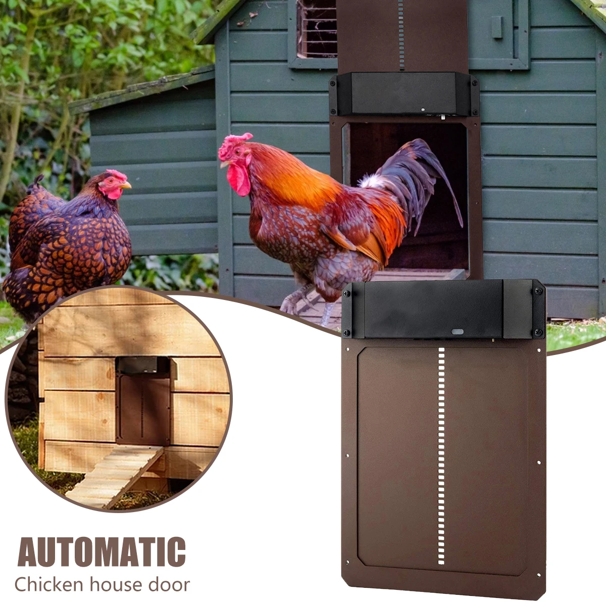 Автоматическая дверь курятника, светочувствительный прибор для ночной и утренней задержки, автоматический охранный таймер открывания две... 
Автоматическая дверь курятника, светочувствительный прибор для ночной и утренней задержки, автоматический охранный таймер открывания две...