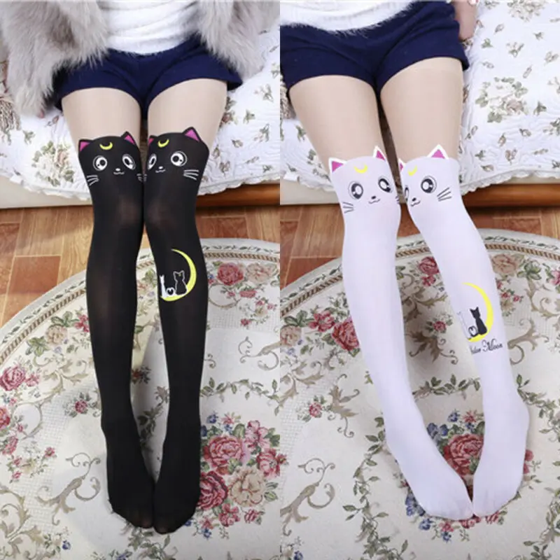 1Pair Fashion Sexy Cat Stockings Warm Thigh High Stockings Over Knee Socks Long Stockings For Girls Ladies Women 2 Solid Colors
1Pair Fashion Sexy Cat Stockings Warm Thigh High Stockings Over Knee Socks Long Stockings For Girls Ladies Women 2 Solid Colors