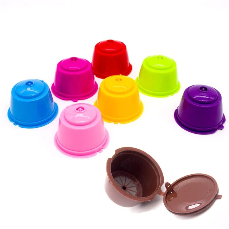 8 Color Reusable Dolce Gusto Plastic Filter Compatible Refillable Coffee Capsule Models Baskets Cup Coffeeware Gift | Дом и
