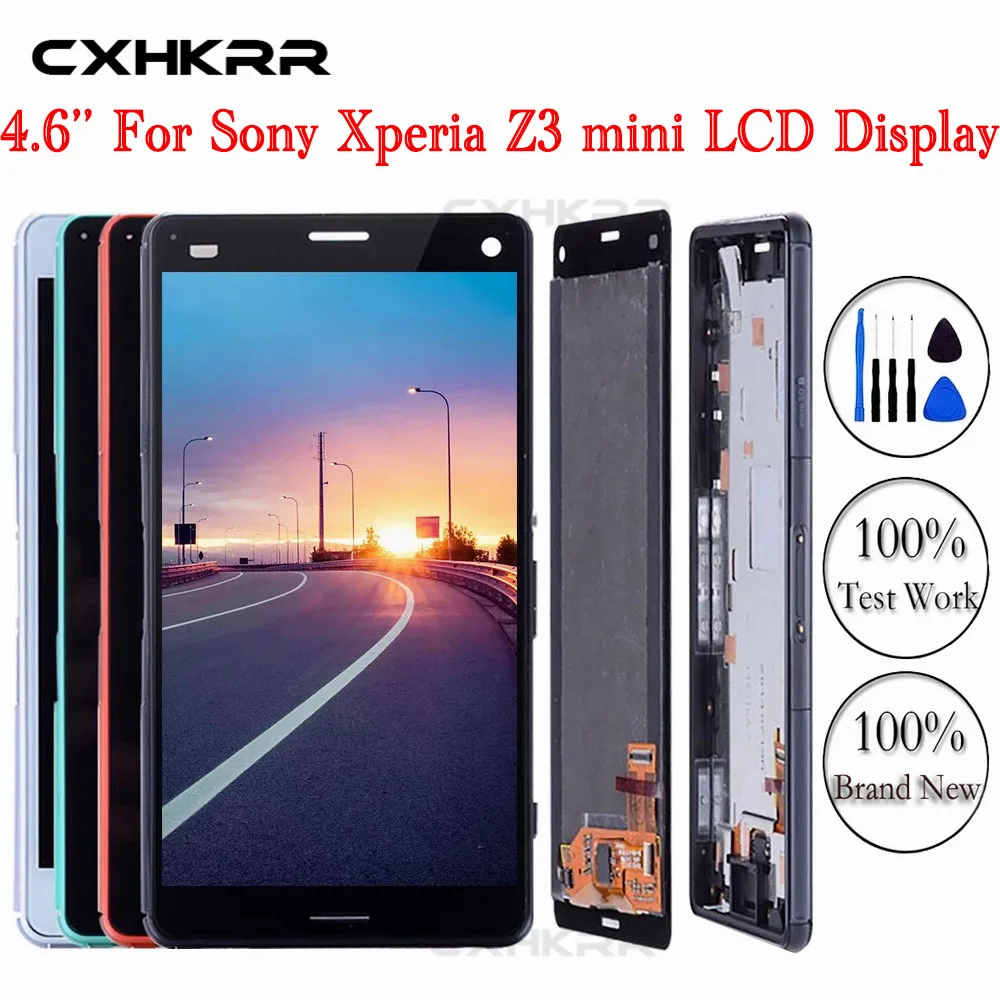 ЖК-дисплей 4 6 дюймов для SONY Xperia Z3 Compact сенсорный экран без рамки Mini D5803 D5833 подходит