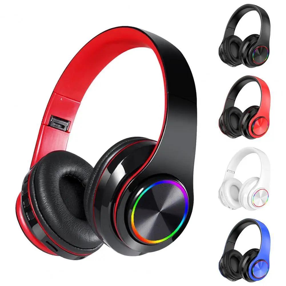 Wireless Headphone LED Light Music Headset Bluetooth 5.0 With Microphone Foldable HiFi Earphone For Mobile XiaoMi Iphone B39
Wireless Headphone LED Light Music Headset Bluetooth 5.0 With Microphone Foldable HiFi Earphone For Mobile XiaoMi Iphone B39