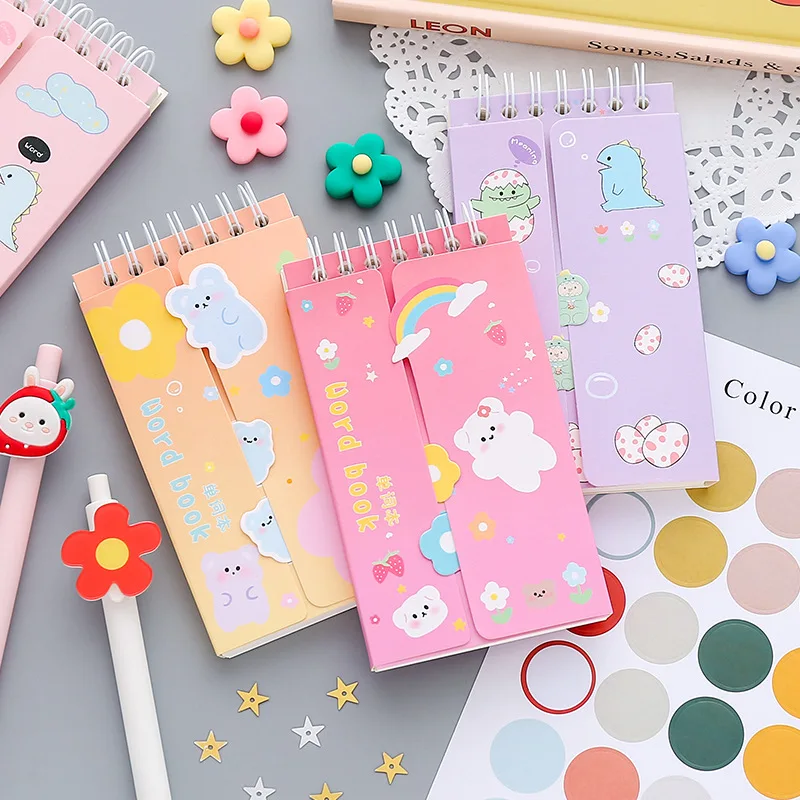 Mini Loose-leaf Notebook Creative Portable Pocket Hand Book 7 Ring Binder Kawaii Cartoon School Supplies Stationery 80 Sheets
Mini Loose-leaf Notebook Creative Portable Pocket Hand Book 7 Ring Binder Kawaii Cartoon School Supplies Stationery 80 Sheets